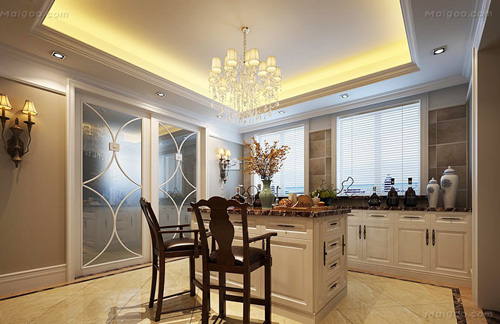 簡約經典的推拉門 讓你的廚房變得高大上