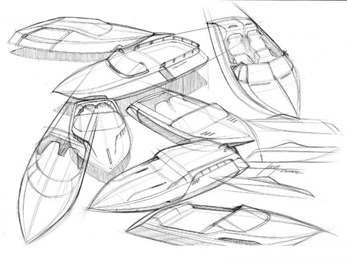 工業設計手繪作品 多種表達方式