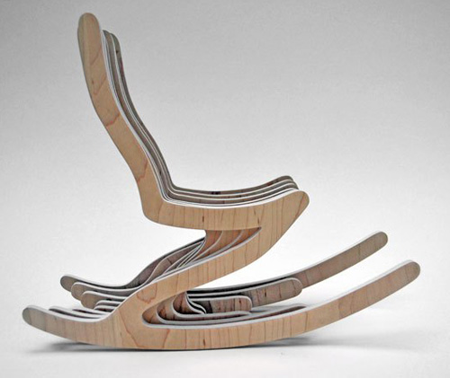 創(chuàng)意木質搖椅設計