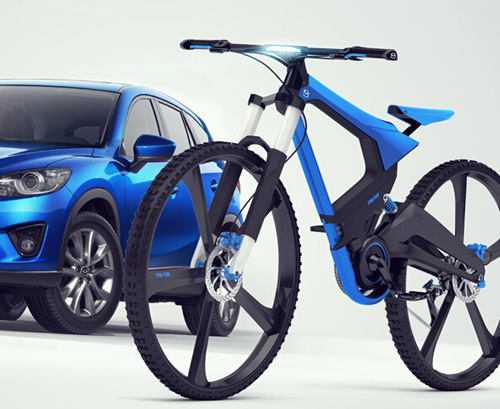 可折疊碳鋁山地概念自行車設計