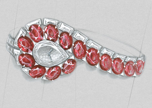 TRAIT D’éCLAT高級(jí)珠寶腕表:烈焰光芒,柔美風(fēng)情