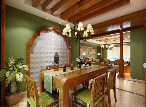 美式田園四居室 如春風般怒放的鮮花