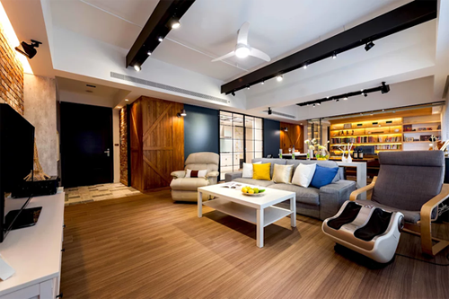 輕工業混搭風的開放衣柜設計