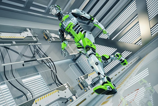 極富科技感的機器人設計