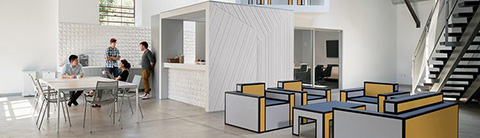 翻滾的立方體—洛杉磯HUNGRY MAN PRODUCTIONS總部設計