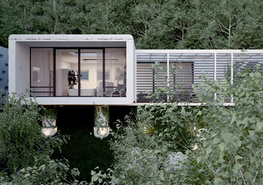 烏克蘭克里米亞森林里小屋設計