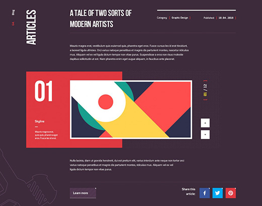 3D版的網站設計作品