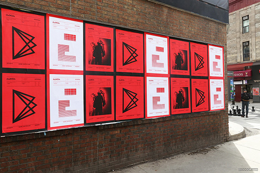 第三屆國際數(shù)字藝術雙年展宣傳黑紅畫冊海報設計