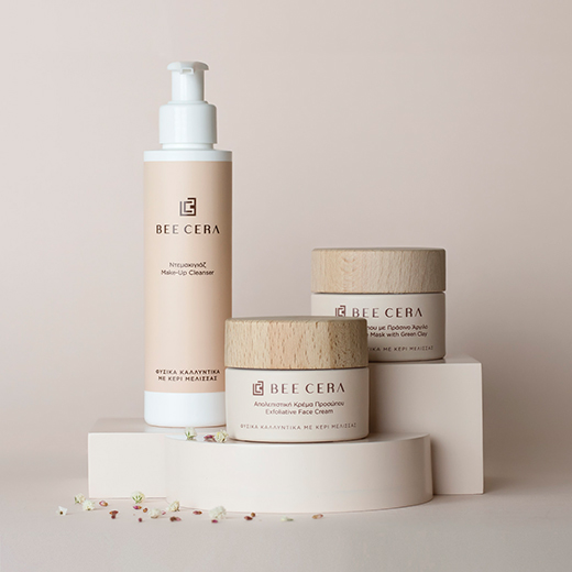 純天然的極簡設計和色彩，護膚品牌Bee Cera包裝設計