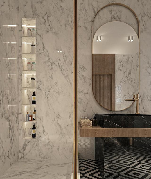 黑金配色 · 法式輕奢風復式室內裝修設計