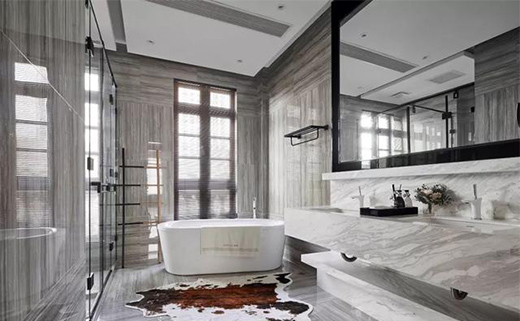 法式合院別墅裝修設計二層臥室空間