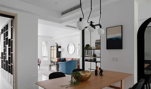 裝修設計：123平舒適宜居現代混搭三室