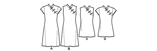 中國風旗袍裙,設(shè)計獨特有韻味,簡單優(yōu)雅有一種知性的感覺