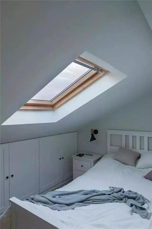 76平的北歐風復式樓,在帶天窗的房間里,浪漫的數星星!